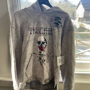 Alchemist Truckin’ Hoodie, Gray- Free Fallin’ ‘18